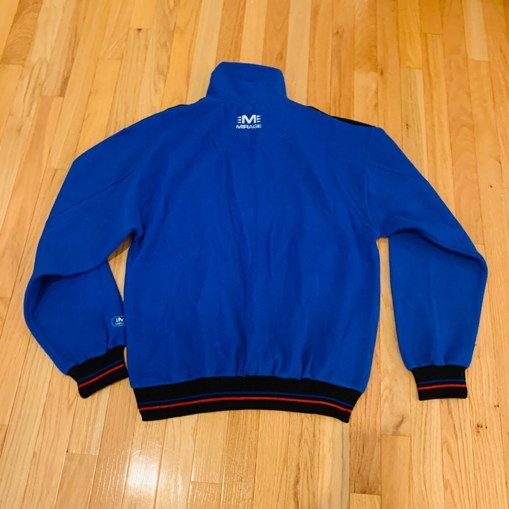 NEW WITH TAGS NY GIANTS Vintage 1990s Fleece 3/4 zip sweatshirt sewn embroidered - Picture 3 of 15